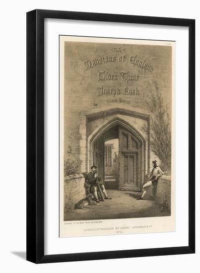 Entrance to the Moat House, Ightham, Kent-Joseph Nash-Framed Giclee Print