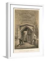Entrance to the Moat House, Ightham, Kent-Joseph Nash-Framed Giclee Print