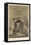 Entrance to the Moat House, Ightham, Kent-Joseph Nash-Framed Stretched Canvas