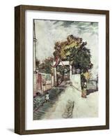 Entrance to the Moulin de la Galette-Vincent van Gogh-Framed Giclee Print