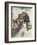 Entrance to the Moulin de la Galette-Vincent van Gogh-Framed Premium Giclee Print