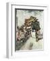 Entrance to the Moulin de la Galette-Vincent van Gogh-Framed Premium Giclee Print