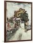 Entrance to the Moulin de la Galette-Vincent van Gogh-Framed Giclee Print