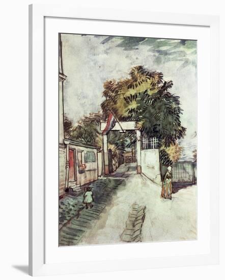 Entrance to the Moulin de la Galette-Vincent van Gogh-Framed Giclee Print