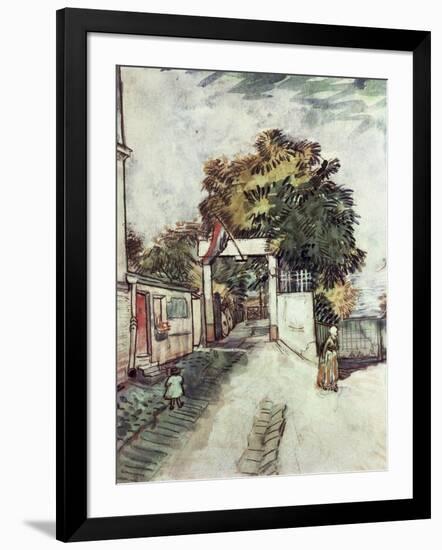 Entrance to the Moulin de la Galette-Vincent van Gogh-Framed Giclee Print