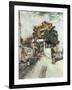 Entrance to the Moulin de la Galette-Vincent van Gogh-Framed Giclee Print