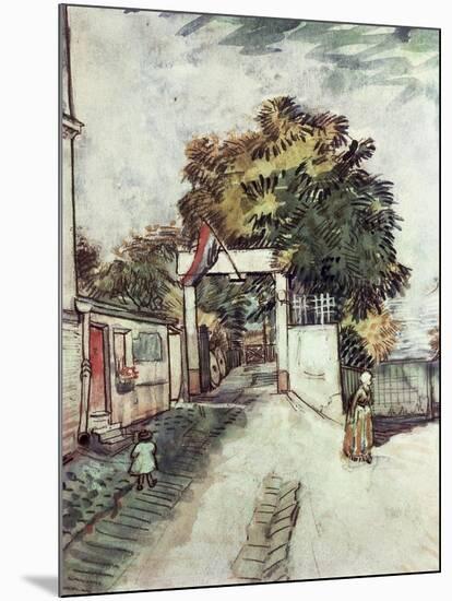Entrance to the Moulin de la Galette-Vincent van Gogh-Mounted Giclee Print