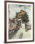 Entrance to the Moulin de la Galette-Vincent van Gogh-Framed Giclee Print