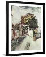 Entrance to the Moulin de la Galette-Vincent van Gogh-Framed Giclee Print