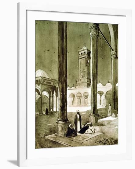 Entrance to the Muhammad Ali Mosque, Cairo, Egypt, 1928-Louis Cabanes-Framed Giclee Print