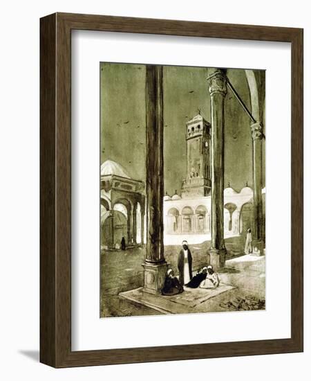 Entrance to the Muhammad Ali Mosque, Cairo, Egypt, 1928-Louis Cabanes-Framed Giclee Print