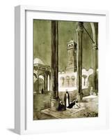 Entrance to the Muhammad Ali Mosque, Cairo, Egypt, 1928-Louis Cabanes-Framed Giclee Print