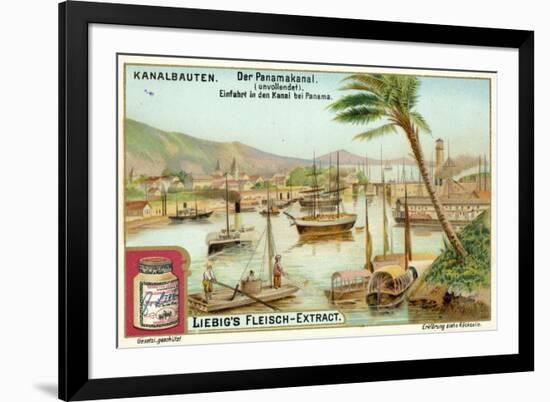 Entrance to the Panama Canal, Panama City-null-Framed Giclee Print