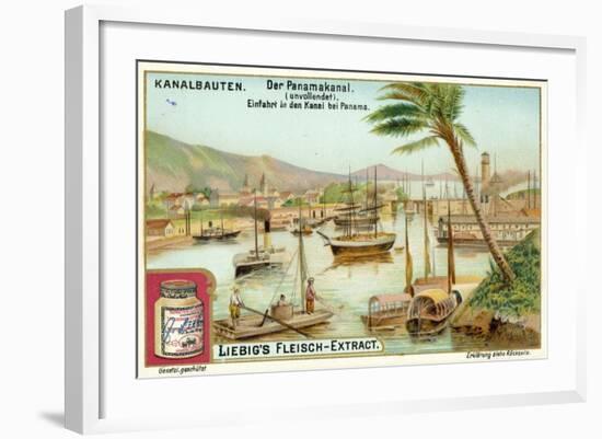 Entrance to the Panama Canal, Panama City-null-Framed Giclee Print