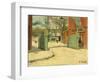 Entrance to the Park of the Moulin De La Galette-Santiago Rusiñol-Framed Giclee Print