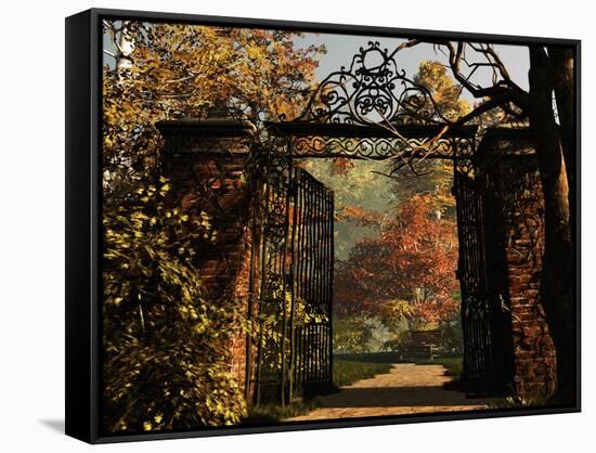 Entrance To The Park-Atelier Sommerland-Framed Stretched Canvas