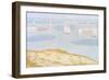 Entrance to the Port of Bessin-Georges Seurat-Framed Art Print