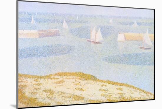 Entrance to the Port of Bessin-Georges Seurat-Mounted Art Print