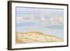 Entrance to the Port of Bessin-Georges Seurat-Framed Art Print