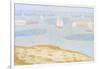 Entrance to the Port of Bessin-Georges Seurat-Framed Art Print