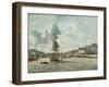 Entrance to the Port of Honfleur, 1863-64-Johan-Barthold Jongkind-Framed Giclee Print