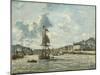 Entrance to the Port of Honfleur, 1863-64-Johan-Barthold Jongkind-Mounted Giclee Print