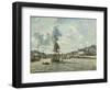 Entrance to the Port of Honfleur, 1863-64-Johan-Barthold Jongkind-Framed Giclee Print