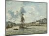 Entrance to the Port of Honfleur, 1863-64-Johan-Barthold Jongkind-Mounted Giclee Print