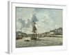 Entrance to the Port of Honfleur, 1863-64-Johan-Barthold Jongkind-Framed Giclee Print