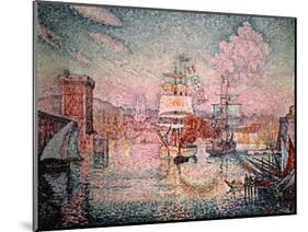 Entrance to the Port of Marseilles, 1911-Paul Signac-Mounted Giclee Print