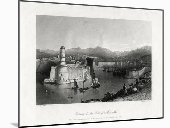 Entrance to the Port of Marseilles, France, 1875-A Willmore-Mounted Giclee Print