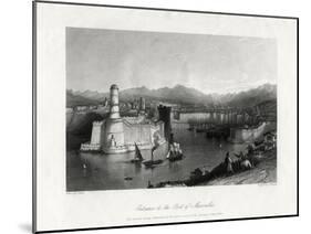 Entrance to the Port of Marseilles, France, 1875-A Willmore-Mounted Giclee Print