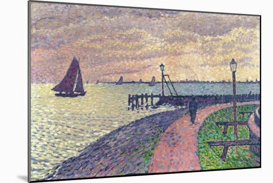 Entrance to the Port of Volendam-Théo van Rysselberghe-Mounted Giclee Print