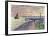 Entrance to the Port of Volendam-Théo van Rysselberghe-Framed Giclee Print