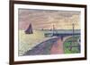 Entrance to the Port of Volendam-Théo van Rysselberghe-Framed Giclee Print