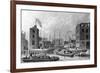 Entrance to the Regent's Canal, Limehouse, Engraved by F. J. Havell, 1828-Thomas Hosmer Shepherd-Framed Giclee Print