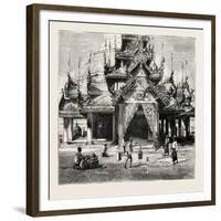 Entrance to the Shway Dagon Pagoda, Rangoon-null-Framed Giclee Print