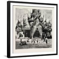 Entrance to the Shway Dagon Pagoda, Rangoon-null-Framed Giclee Print