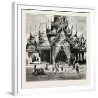 Entrance to the Shway Dagon Pagoda, Rangoon-null-Framed Giclee Print