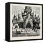 Entrance to the Shway Dagon Pagoda, Rangoon-null-Framed Stretched Canvas