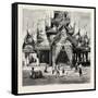 Entrance to the Shway Dagon Pagoda, Rangoon-null-Framed Stretched Canvas