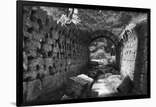 Entrance to the Stadion, Olympia, Greece, 1937-Martin Hurlimann-Framed Giclee Print