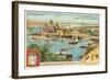 Entrance to the Suez Canal, Port Said, Egypt-null-Framed Giclee Print