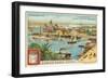 Entrance to the Suez Canal, Port Said, Egypt-null-Framed Premium Giclee Print