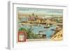 Entrance to the Suez Canal, Port Said, Egypt-null-Framed Premium Giclee Print