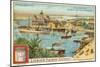 Entrance to the Suez Canal, Port Said, Egypt-null-Mounted Premium Giclee Print