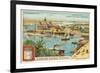 Entrance to the Suez Canal, Port Said, Egypt-null-Framed Giclee Print