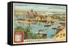 Entrance to the Suez Canal, Port Said, Egypt-null-Framed Stretched Canvas