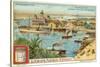 Entrance to the Suez Canal, Port Said, Egypt-null-Stretched Canvas