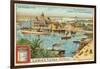 Entrance to the Suez Canal, Port Said, Egypt-null-Framed Premium Giclee Print